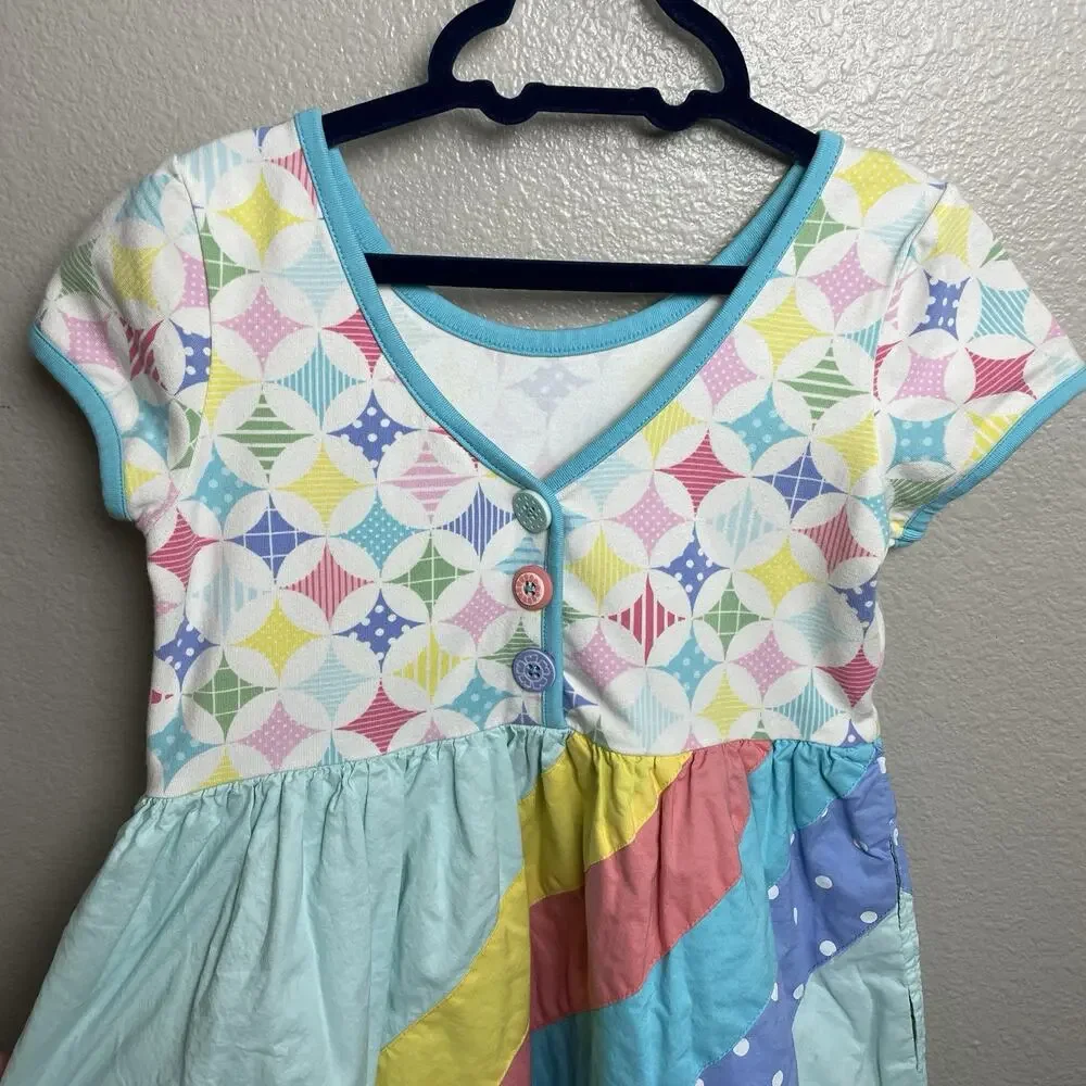 MATILDA JANE Dress Girls Size 6 Lets Go Together Colorful